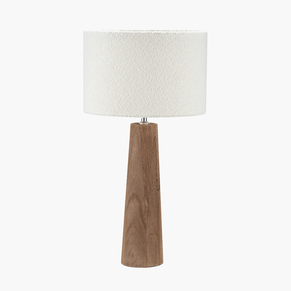 Esha Natural Conical Wood Table Lamp Base