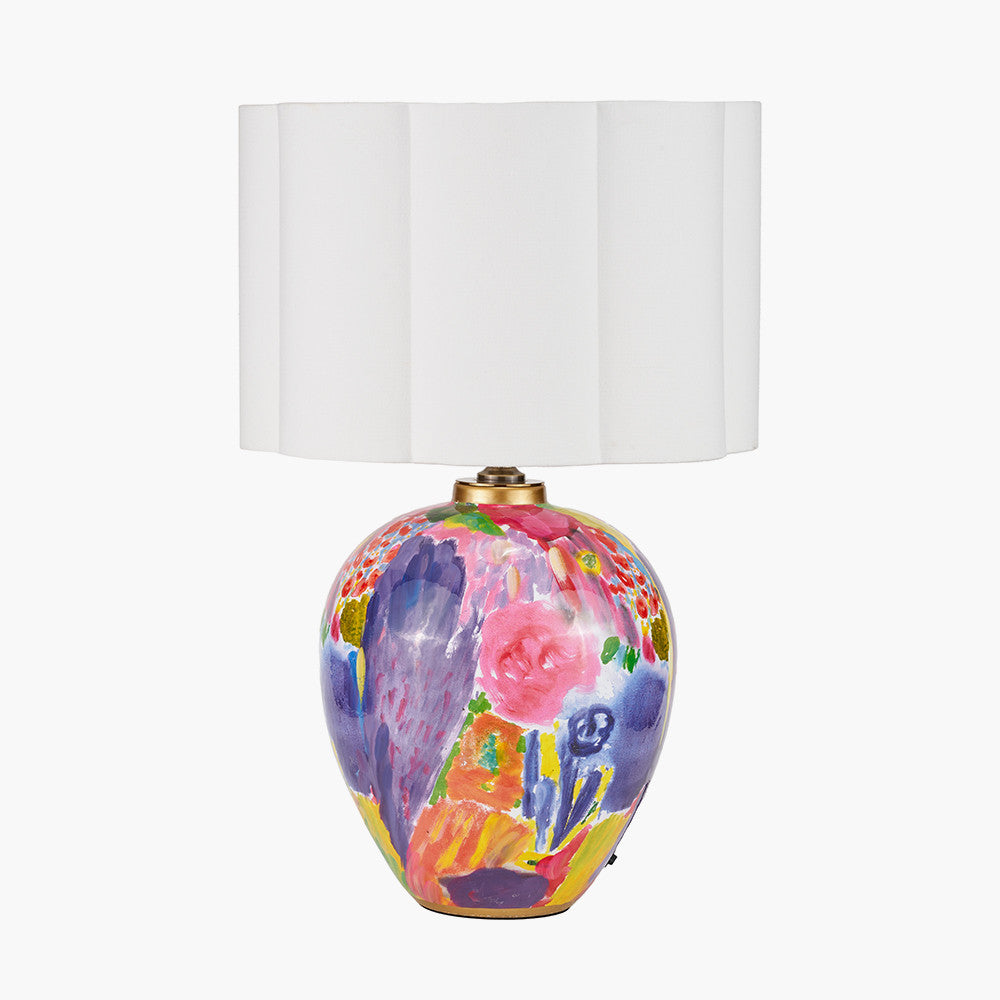 Matisse Multi Colour Ceramic Urn Table Lamp Base