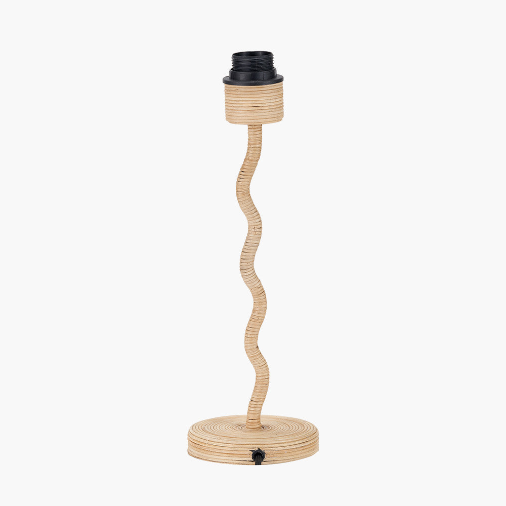 Palau Rattan Wave Table Lamp Base