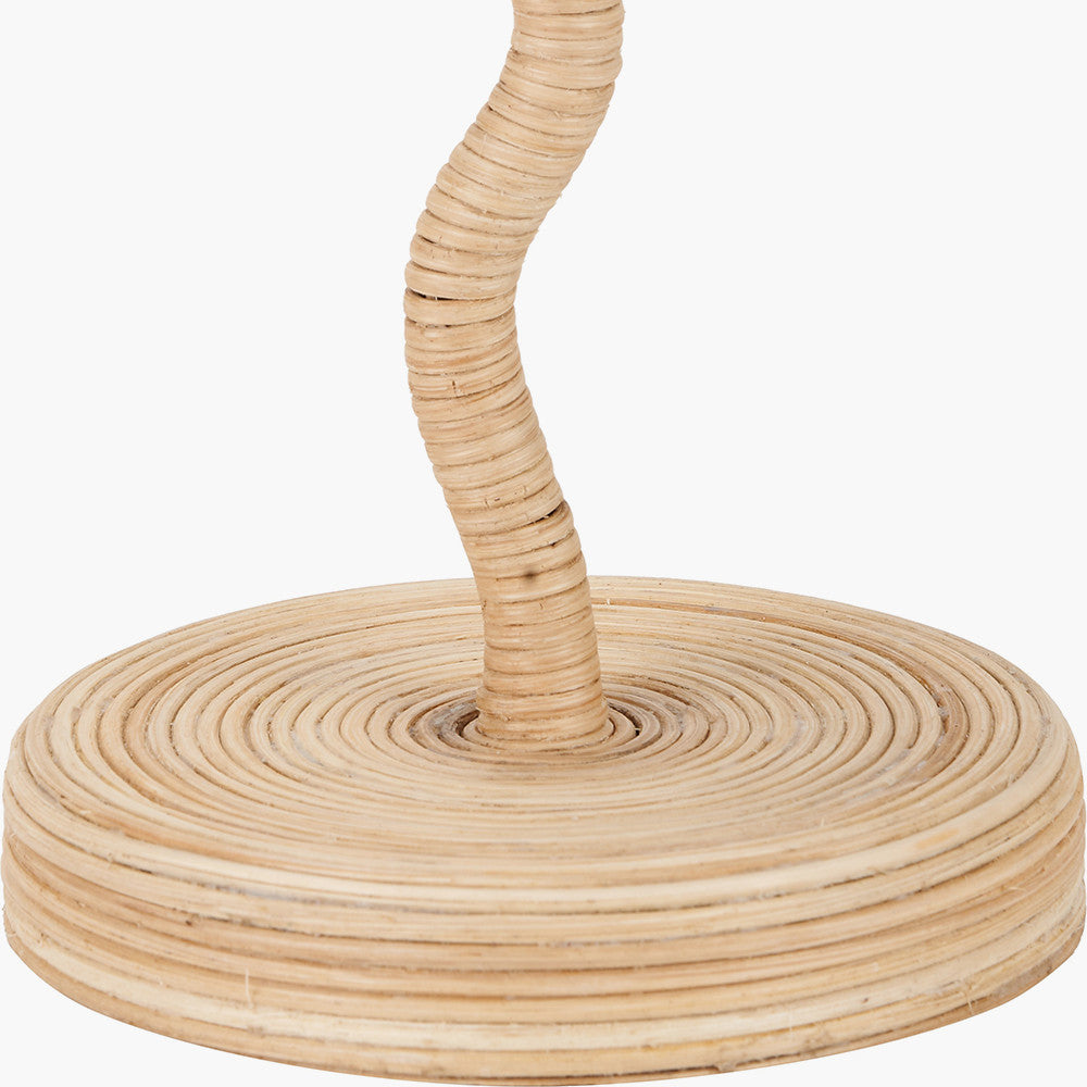 Palau Rattan Wave Table Lamp Base