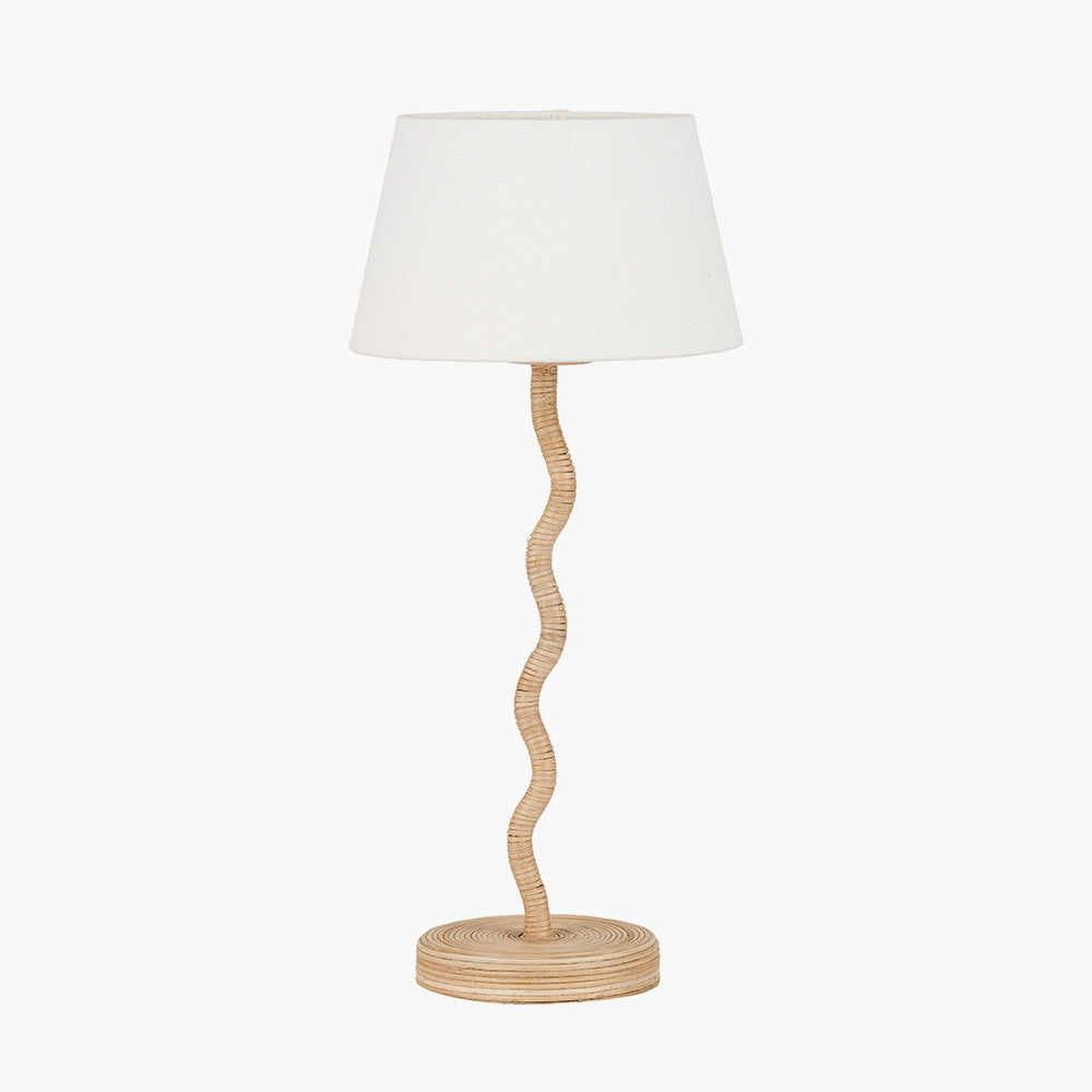 Palau Rattan Wave Table Lamp Base
