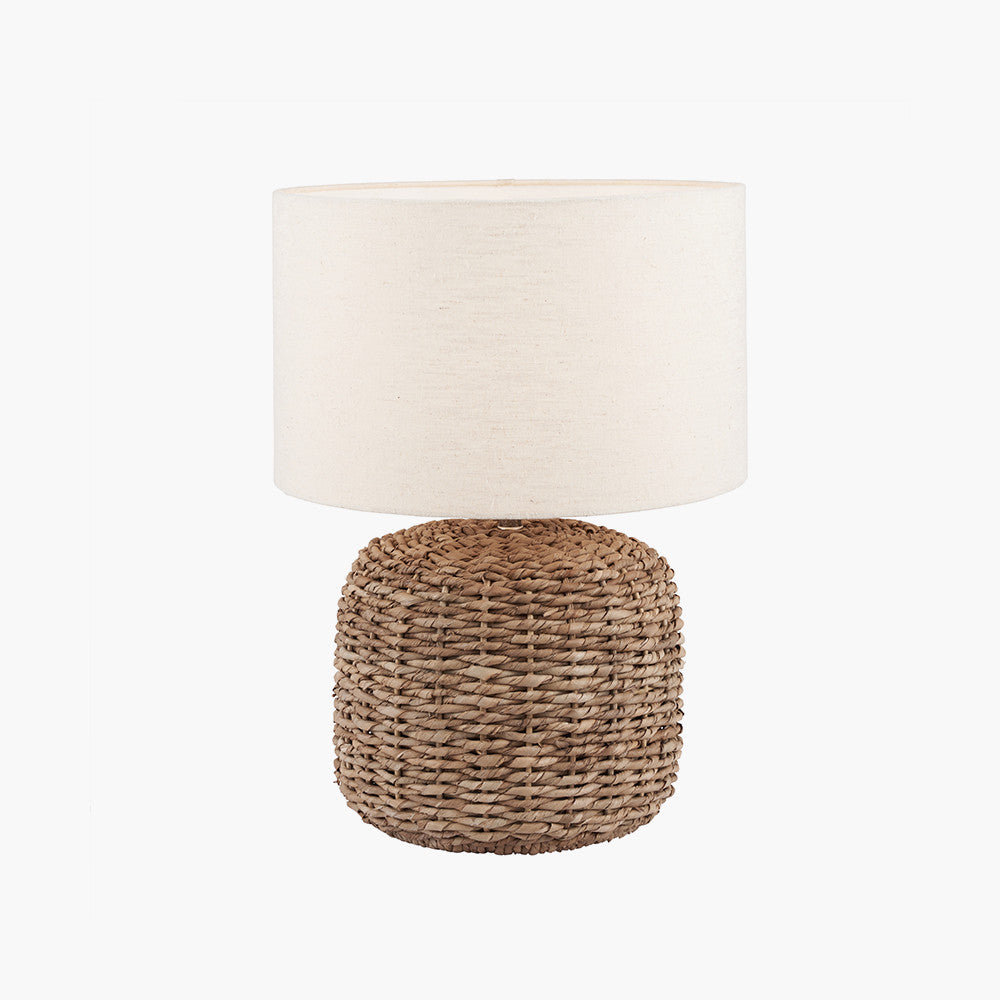 Shop the Acer Natural Woven Small Table Lamp with an ivory textured jute shade, adding both style and texture to your home. Shop online now at www.nobleandnook.co.uk