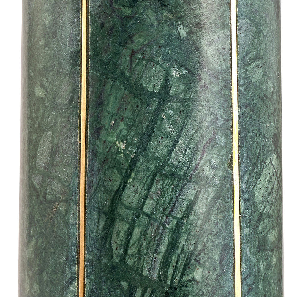 Shop the Venetia Green Marble and Gold Metal Tall Table Lamp with inlaid brass, creating a modern and elegant look. FREE UK MAINLAND DELIVERY. Shop online now at www.nobleandnook.co.uk