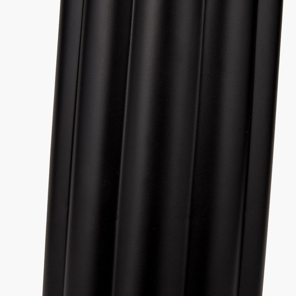 Petula Black Metal Scallop Table Lamp Base