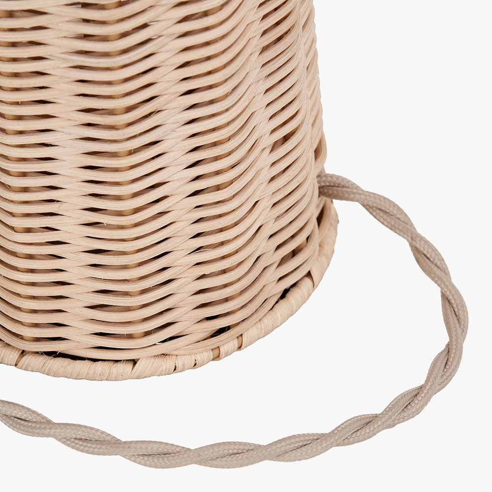 Hali Rattan Base and Shade Floor Lamp