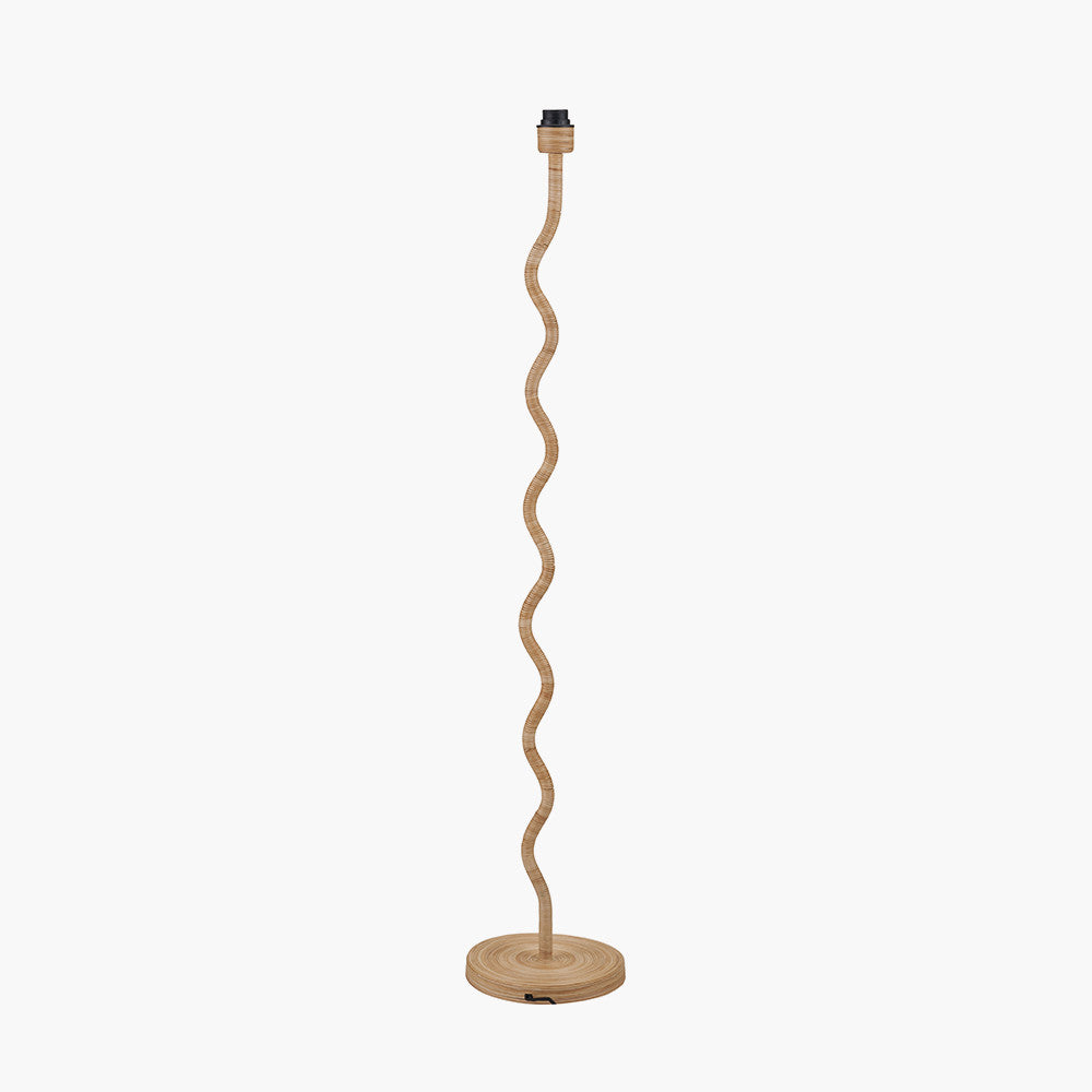 Palau Rattan Wave Floor Lamp Base