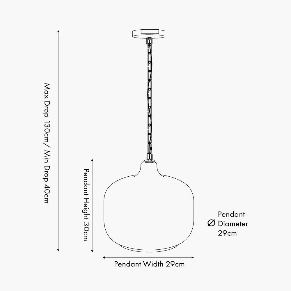 Corby Amber Glass Pendant – Handcrafted Ceiling Light