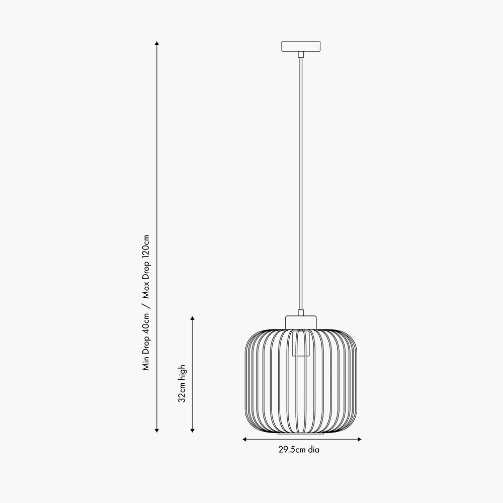 Dania Silver Metal Wire Pendant Light – Modern Industrial Ceiling Light