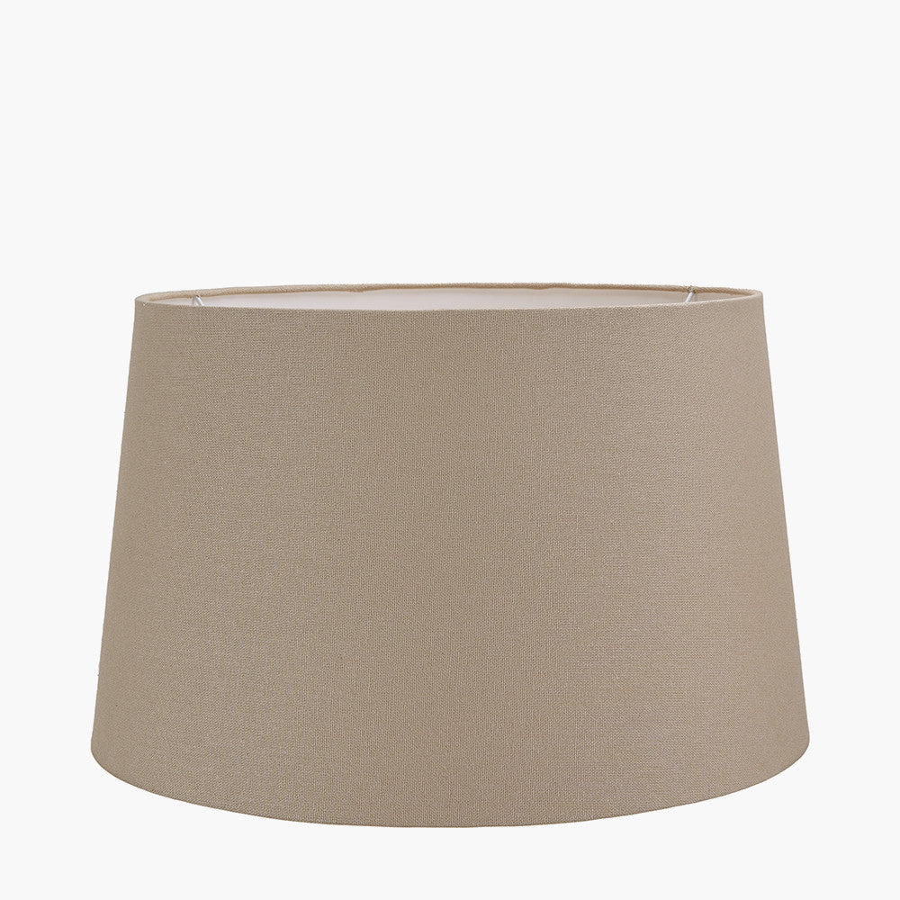 Winston 45cm Taupe Handloom Tapered Lampshade – Understated Elegance for UK Interiors