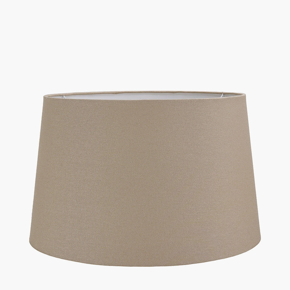 Winston 45cm Taupe Handloom Tapered Lampshade – Understated Elegance for UK Interiors