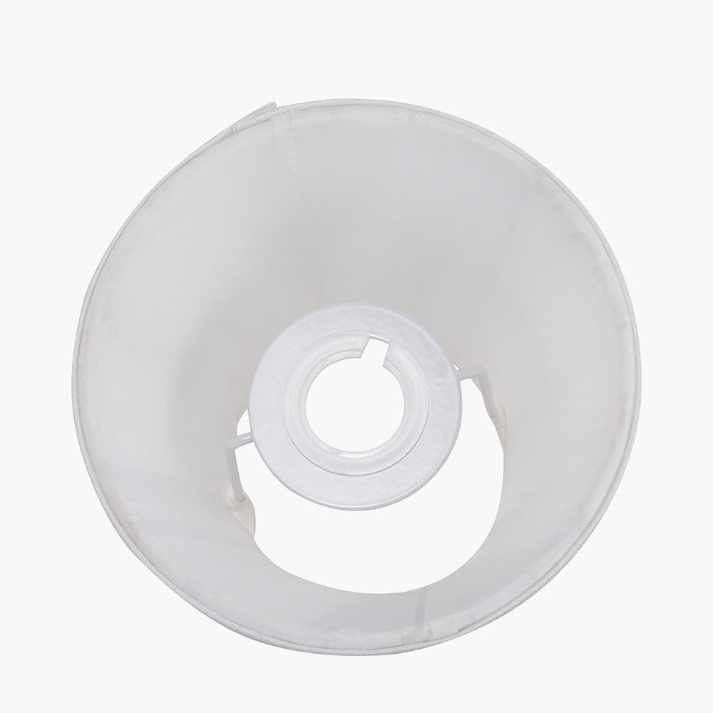 Lyndon 15cm Ivory Silk Mix Knife Pleat Tapered Lampshade – Timeless Style for Elegant UK Homes