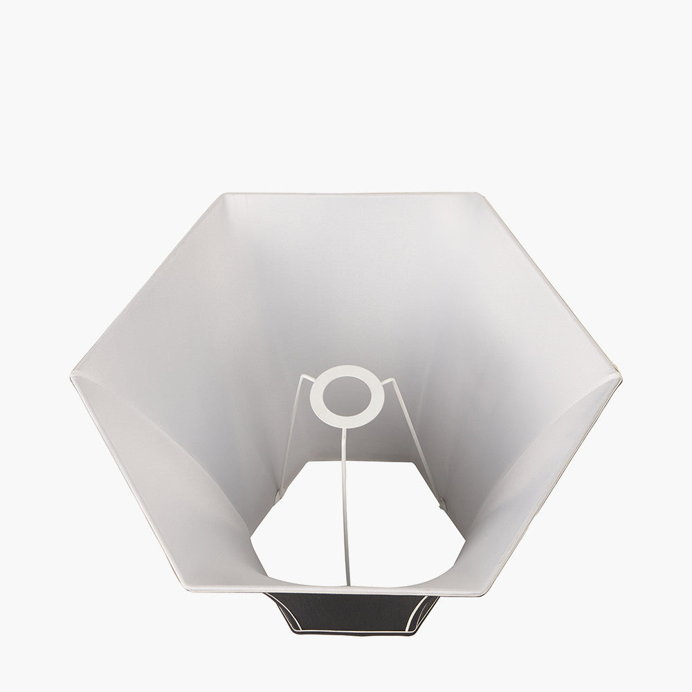 Lyla 50cm Black Silk Mix Bowed Lampshade