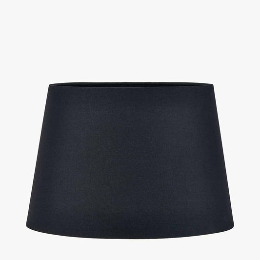 Adelaide 30cm Black Tapered Cotton Mix Lampshade – Sleek Elegance for Contemporary Living