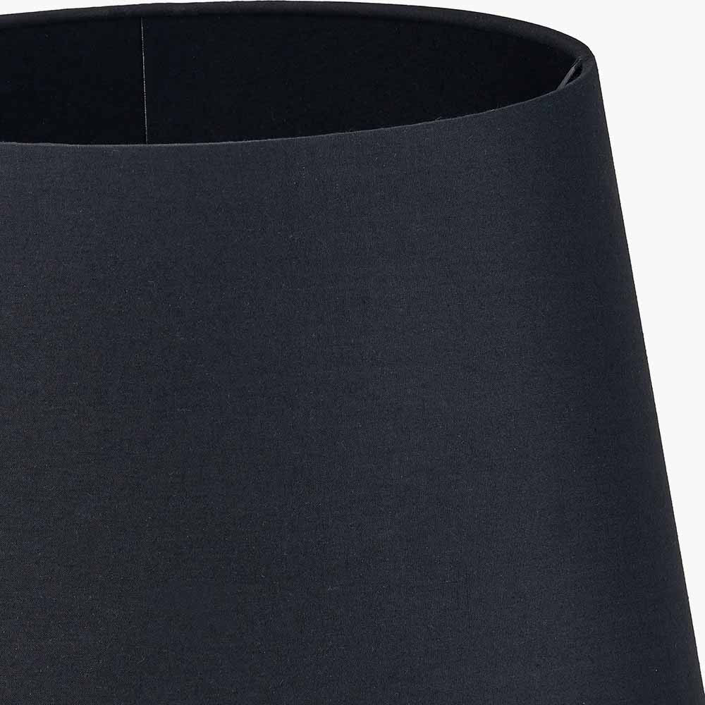 Adelaide 30cm Black Tapered Cotton Mix Lampshade – Sleek Elegance for Contemporary Living