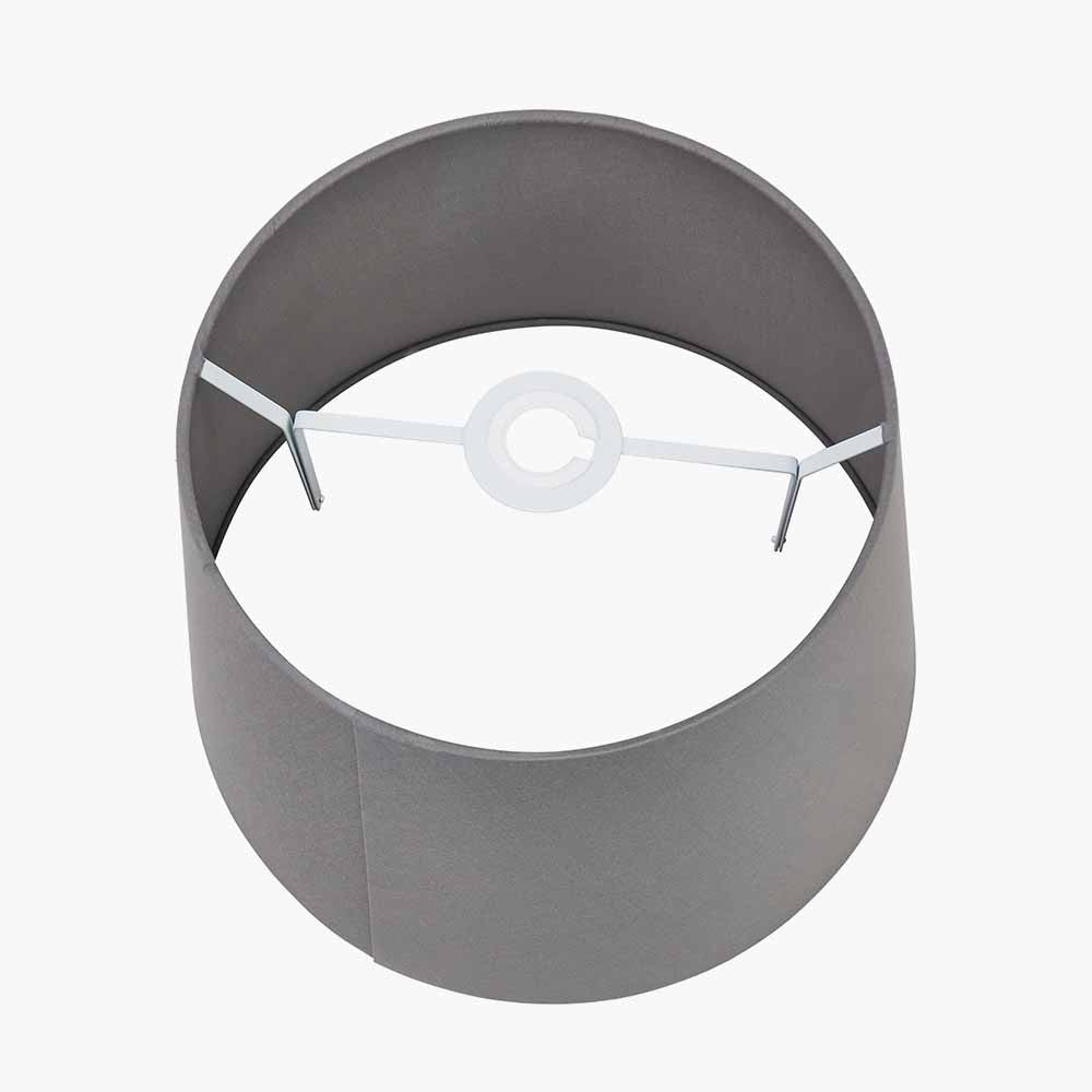Adelaide 30cm Steel Grey Tapered Cotton Mix Lampshade – Contemporary Sophistication for Every Interior