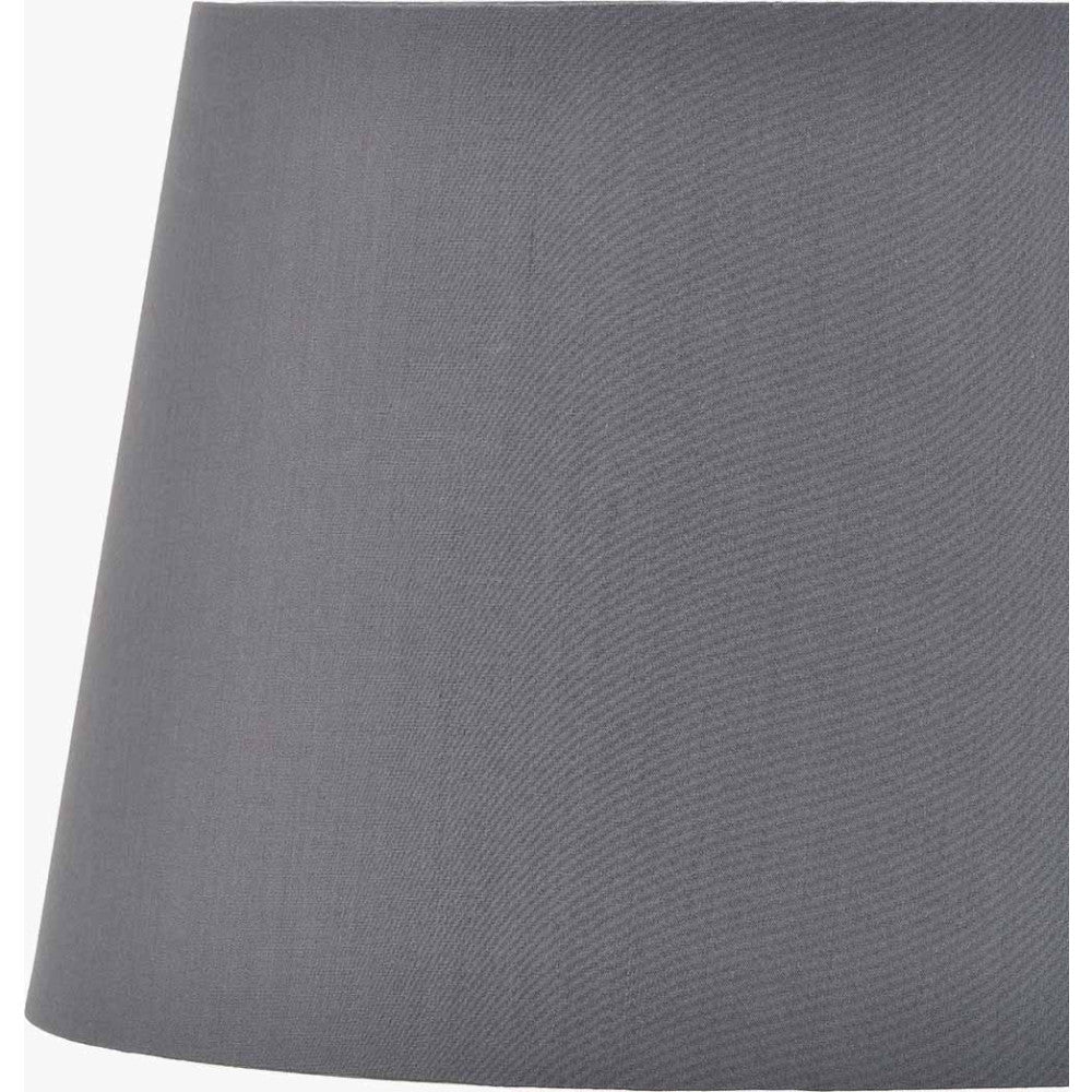 Adelaide 30cm Steel Grey Tapered Cotton Mix Lampshade – Contemporary Sophistication for Every Interior