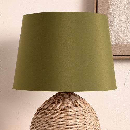 Adelaide 30cm Sage Tapered Cotton Mix Lampshade – Soft Green Elegance for Modern Homes