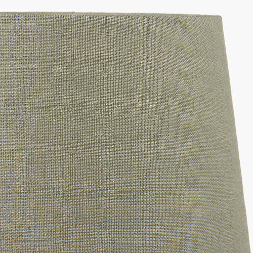 Milos 30cm Pistachio Green Linen Tapered Lampshade – Natural Texture with Contemporary Elegance