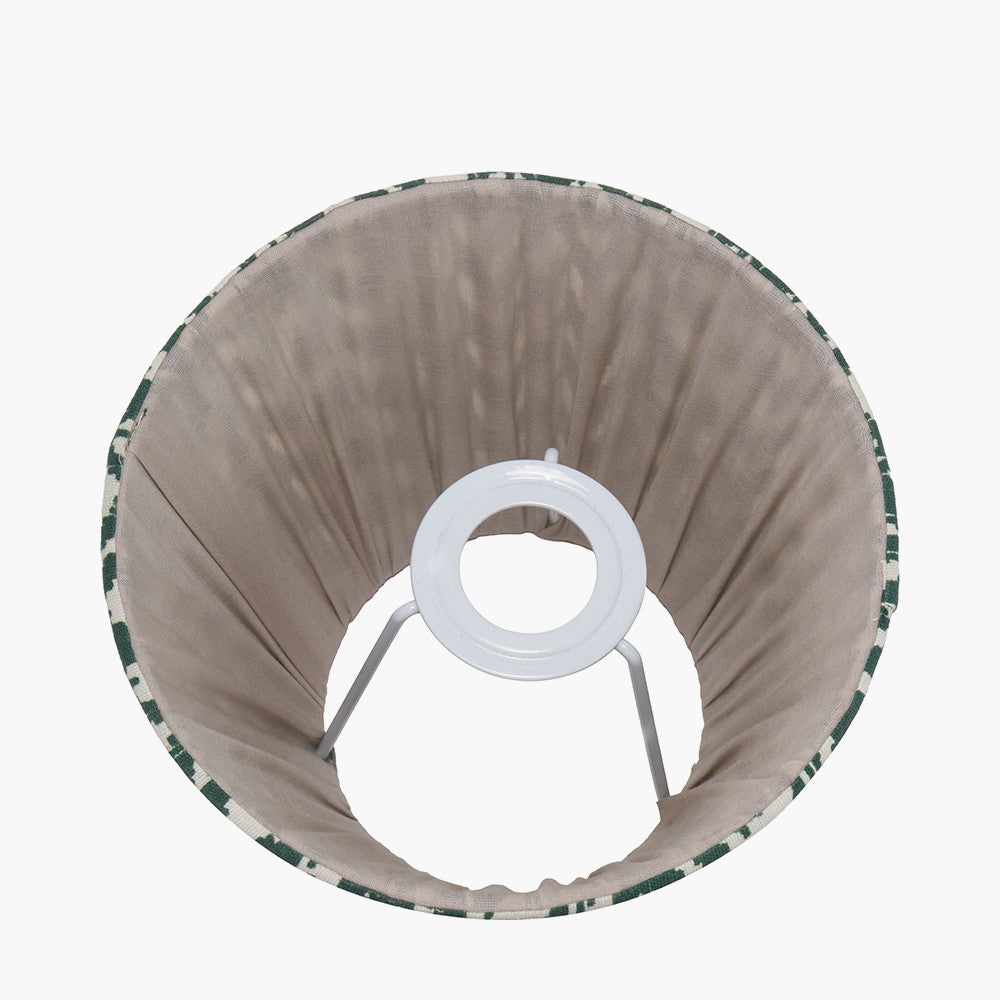 Vienna 16cm Forest Green Chevron Mushroom Pleat Lampshade – Rich Colour and Refined Craftsmanship