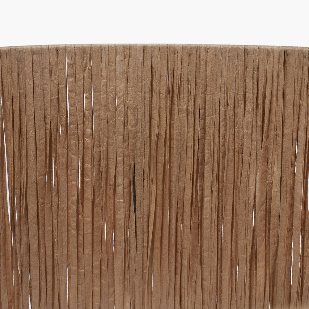 Tilia 30cm Natural Raffia Cylinder Lampshade – Light, Textured, and Naturally Beautiful