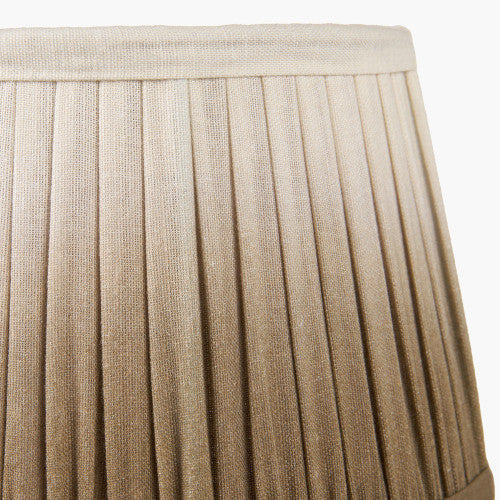 Scallop 30cm Taupe Ombre Soft Pleated Tapered Lampshade – Modern Elegance with Textured Depth
