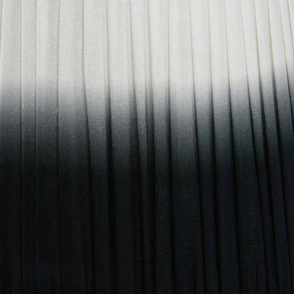 Scallop 40cm Black Ombre Pleated Lampshade | Tapered Statement Shade