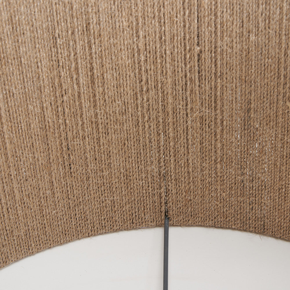 Issa 30cm Natural Rope Cylinder Lampshade – Textured Warmth with Scandinavian Simplicity