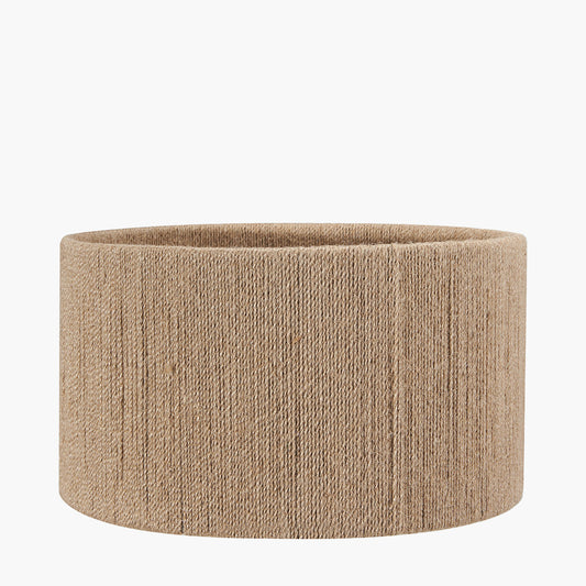 Issa 30cm Natural Rope Cylinder Lampshade β Textured Warmth with Scandinavian Simplicity