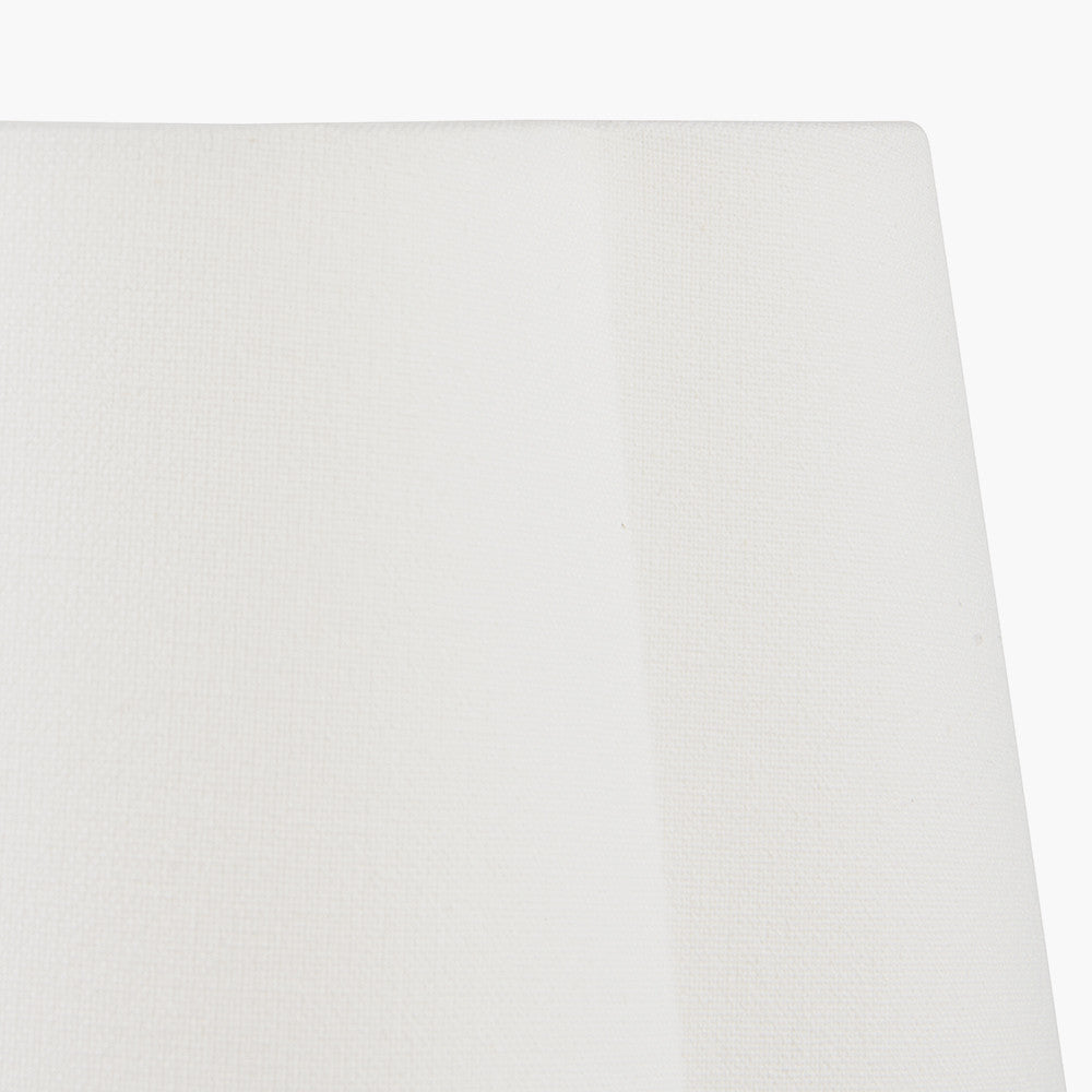 Posy 30cm White Cotton Tapered Scalloped Lampshade