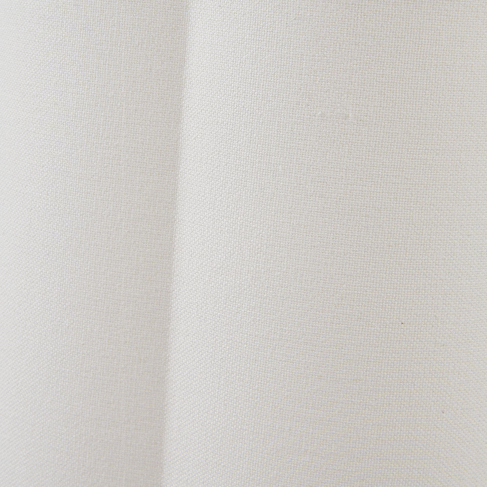 Bloom 40cm White Handloom Scalloped Lampshade | Decorative Cylinder Shade