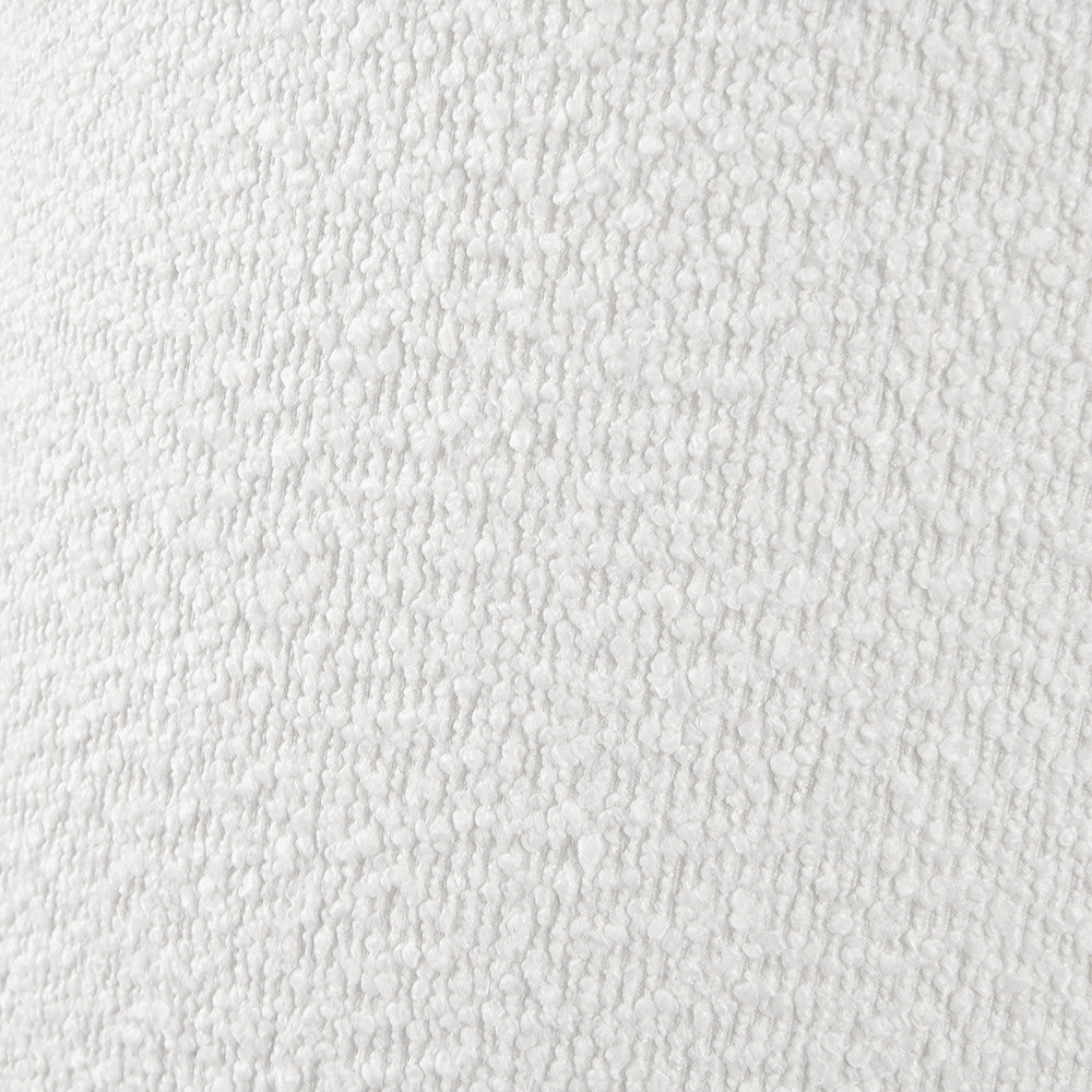 Rouen 40cm White Boucle Cylinder Lampshade | Modern Textured Shade