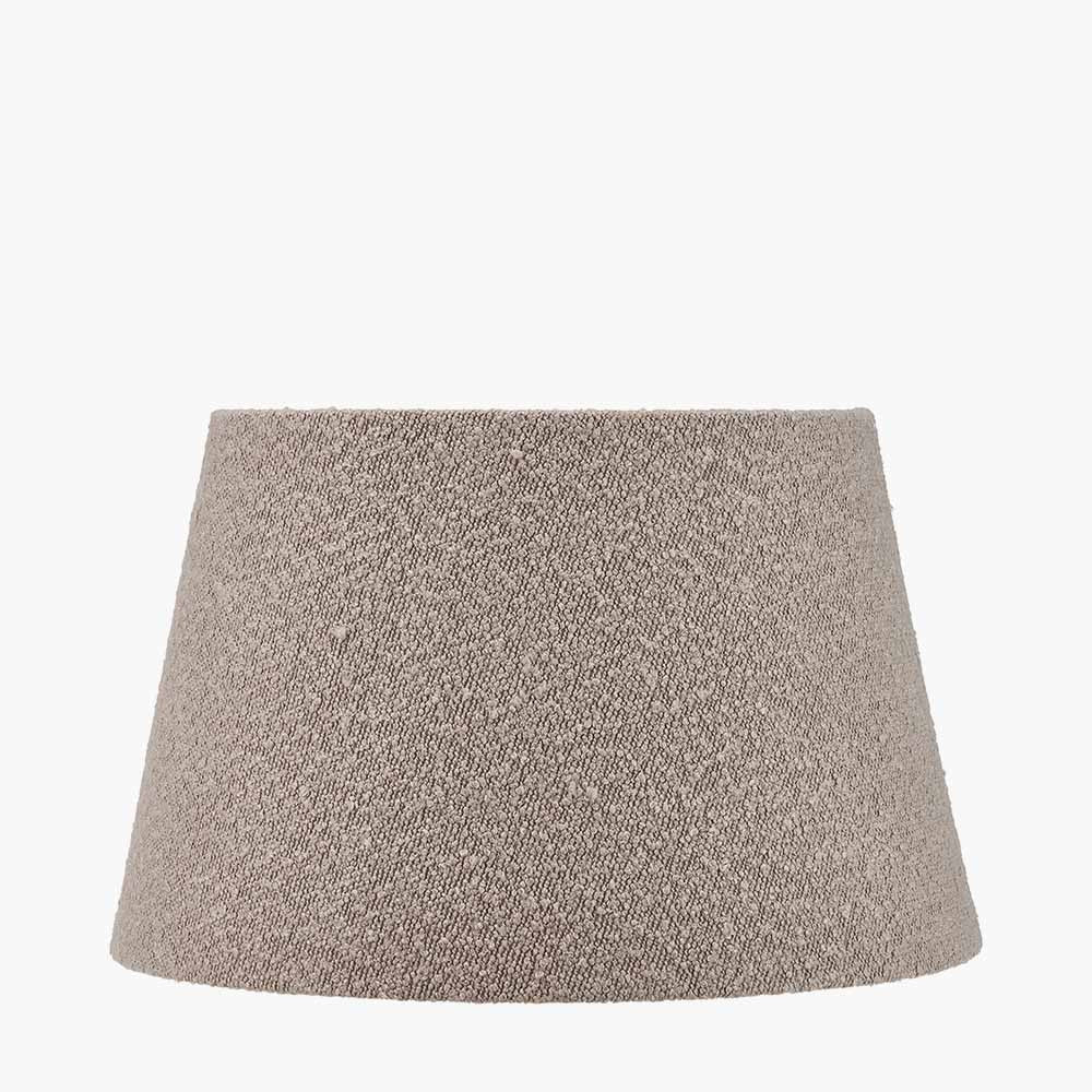 Martigues 50cm Taupe Bouclé Tapered Lampshade – Subtle Texture and Contemporary Warmth