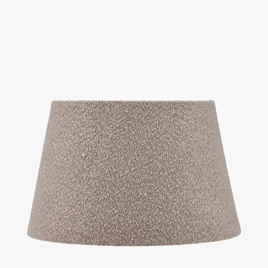 Martigues 50cm Taupe Bouclé Tapered Lampshade – Subtle Texture and Contemporary Warmth