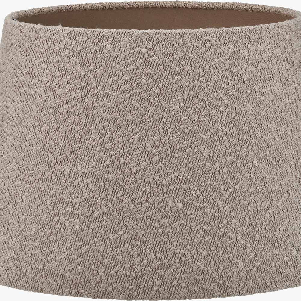 Martigues 50cm Taupe Bouclé Tapered Lampshade – Subtle Texture and Contemporary Warmth