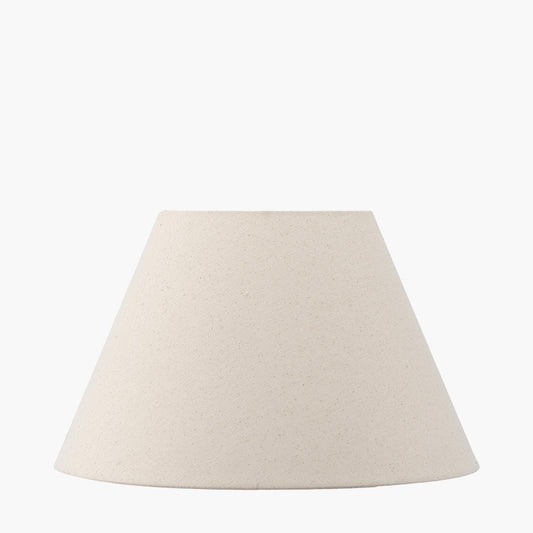 Seychelles 50cm Cream Slubby Cotton Empire Lampshade – Timeless Texture and Effortless Versatility