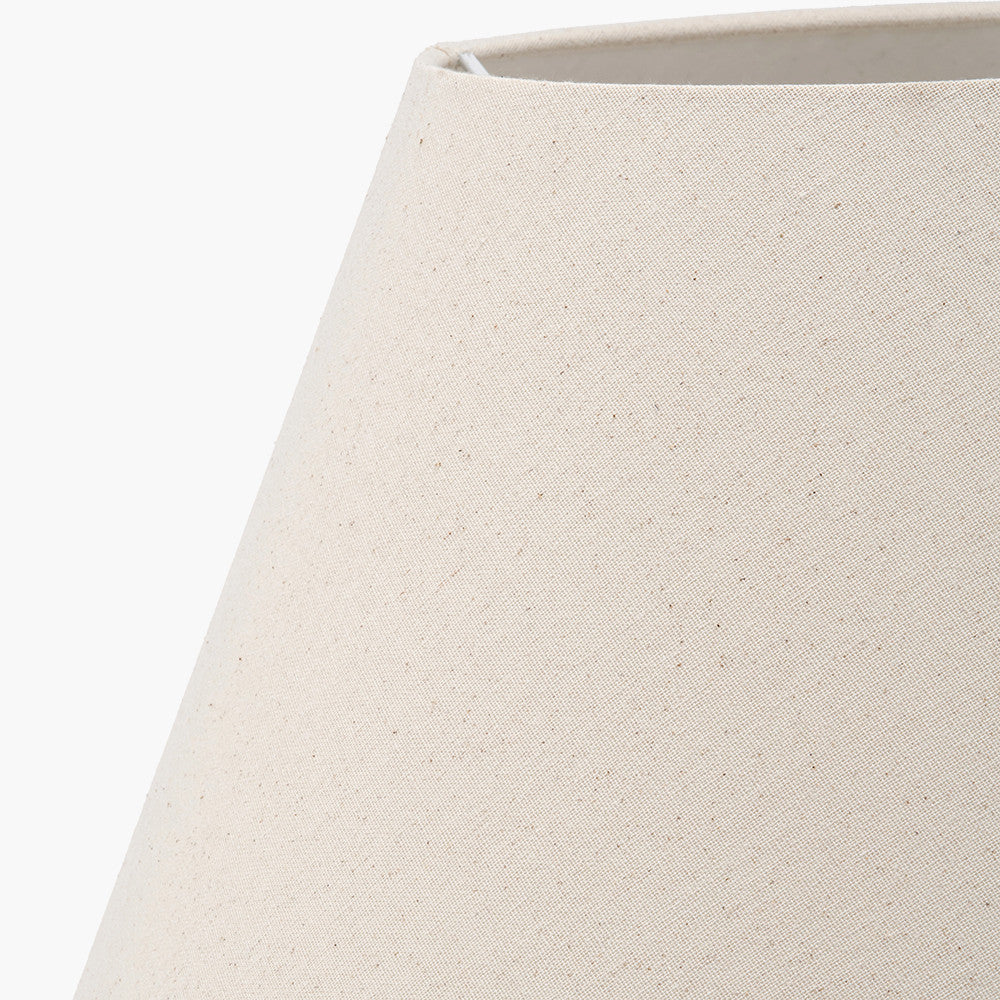 Seychelles 50cm Cream Slubby Cotton Empire Lampshade – Timeless Texture and Effortless Versatility