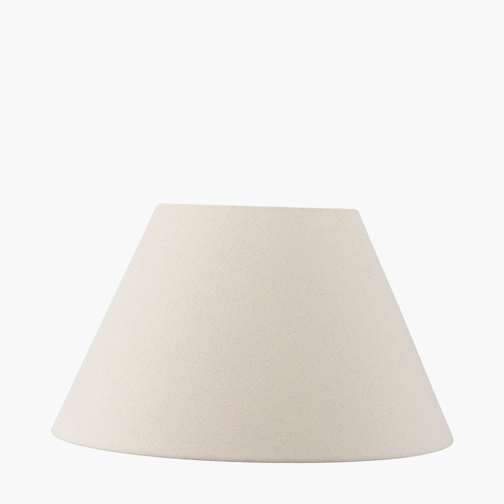 Seychelles 55cm Cream Slubby Cotton Empire Lampshade – Classic Neutral Shade for Timeless UK Interiors