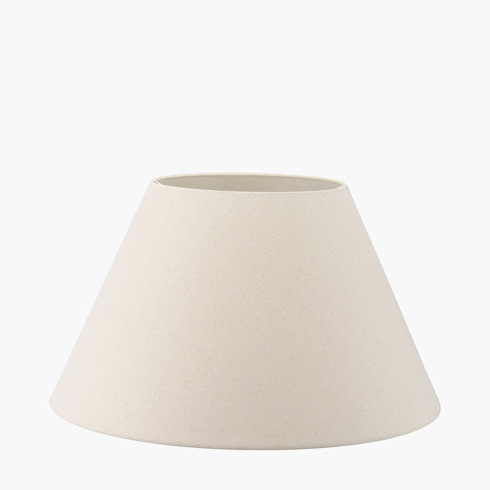 Seychelles 55cm Cream Slubby Cotton Empire Lampshade – Classic Neutral Shade for Timeless UK Interiors