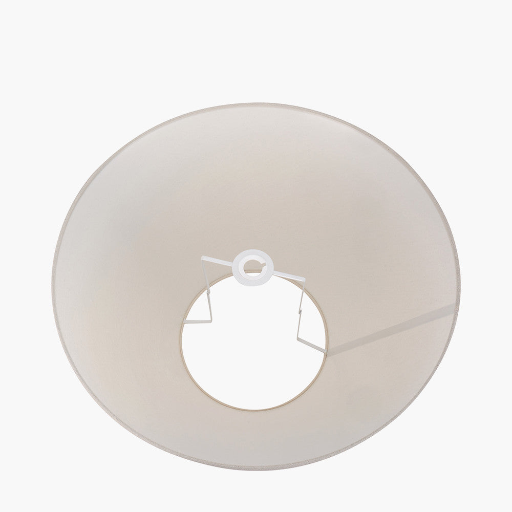 Seychelles 55cm Cream Slubby Cotton Empire Lampshade – Classic Neutral Shade for Timeless UK Interiors