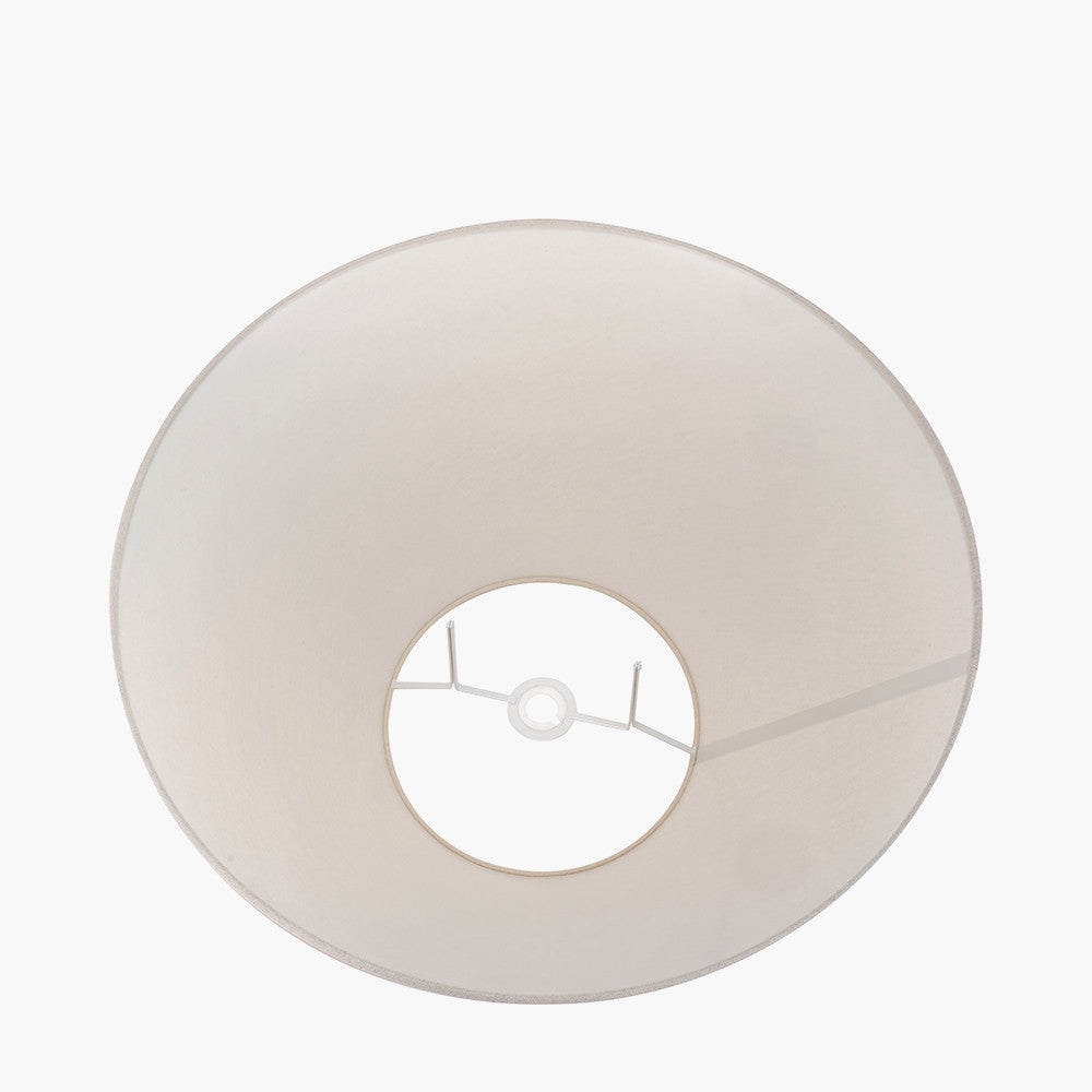 Seychelles 55cm Cream Slubby Cotton Empire Lampshade – Classic Neutral Shade for Timeless UK Interiors