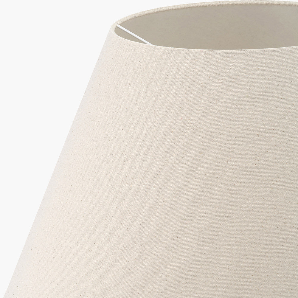 Seychelles 55cm Cream Slubby Cotton Empire Lampshade – Classic Neutral Shade for Timeless UK Interiors