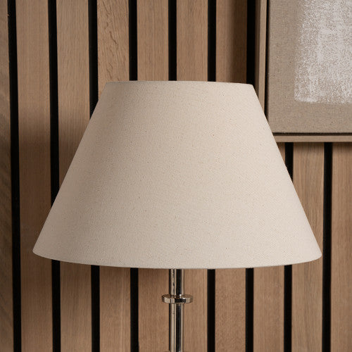 Seychelles 55cm Cream Slubby Cotton Empire Lampshade – Classic Neutral Shade for Timeless UK Interiors