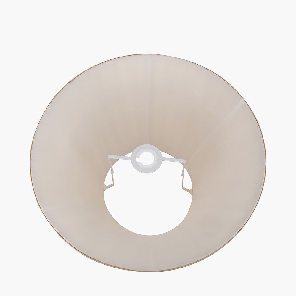 Garbo 45cm Gold Silk Mix Pinch Pleat Tapered Lampshade – Classic Form and Subtle Luxury