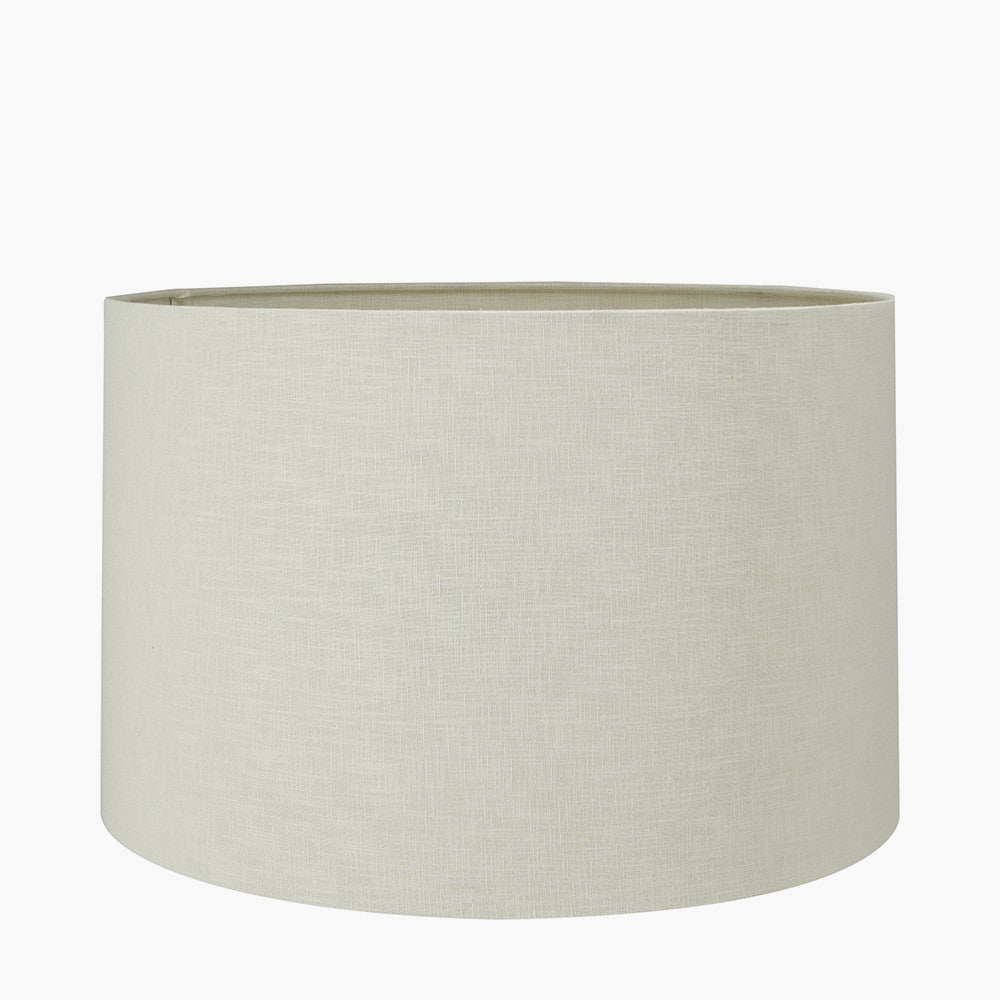 Lino 30cm Cream Self Lined Linen Cylinder Lampshade
