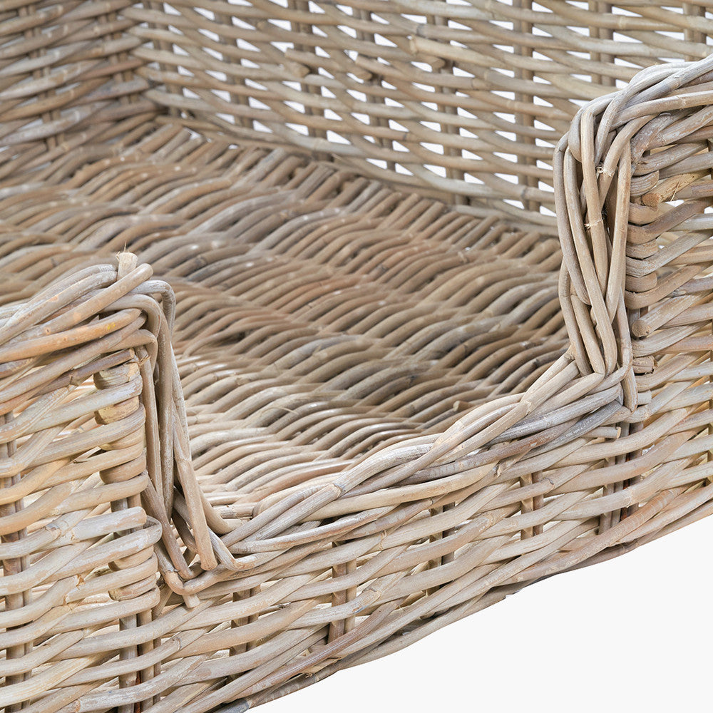 Tobs Set 5 Grey Kubu Rattan Basket Dog Beds