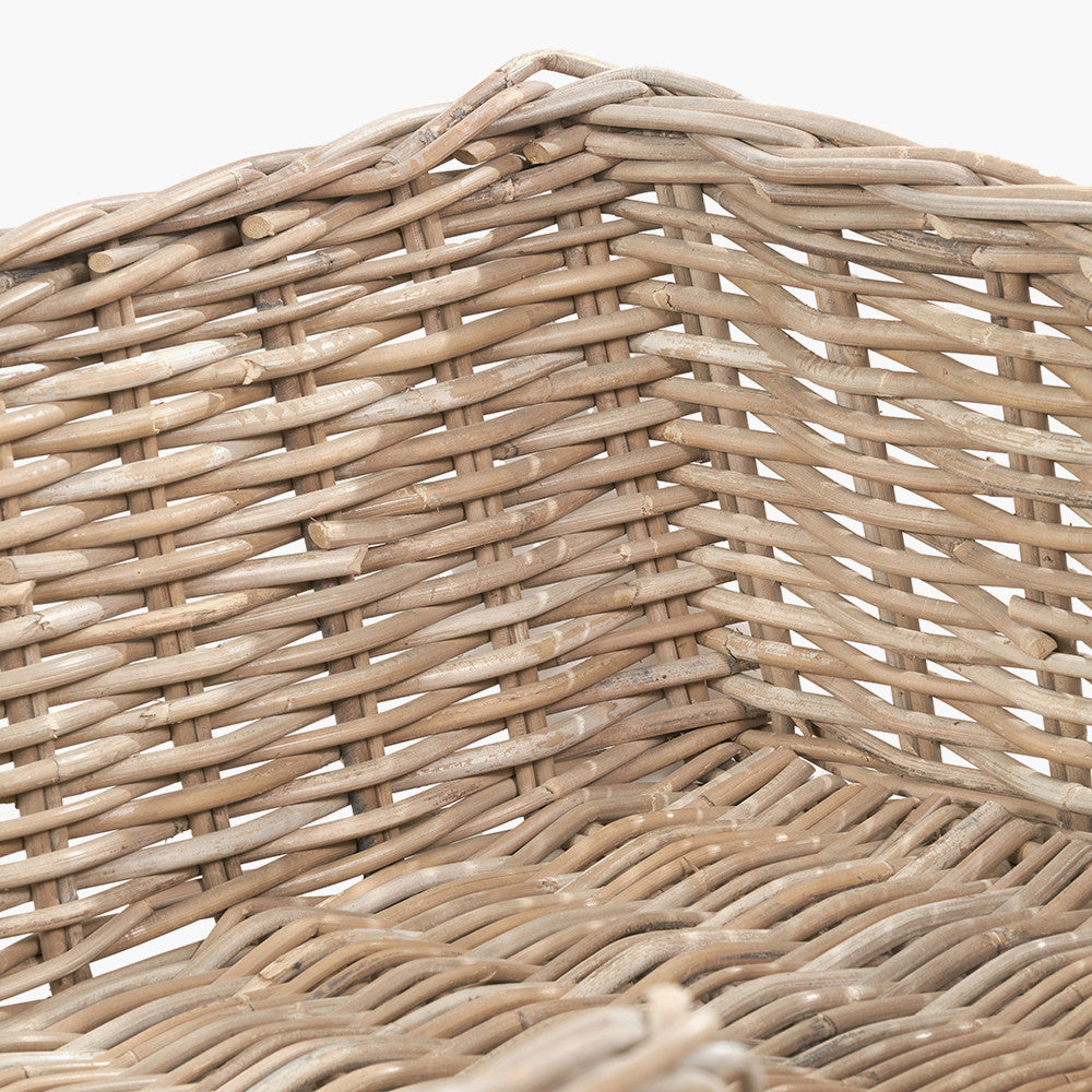 Tobs Set 5 Grey Kubu Rattan Basket Dog Beds