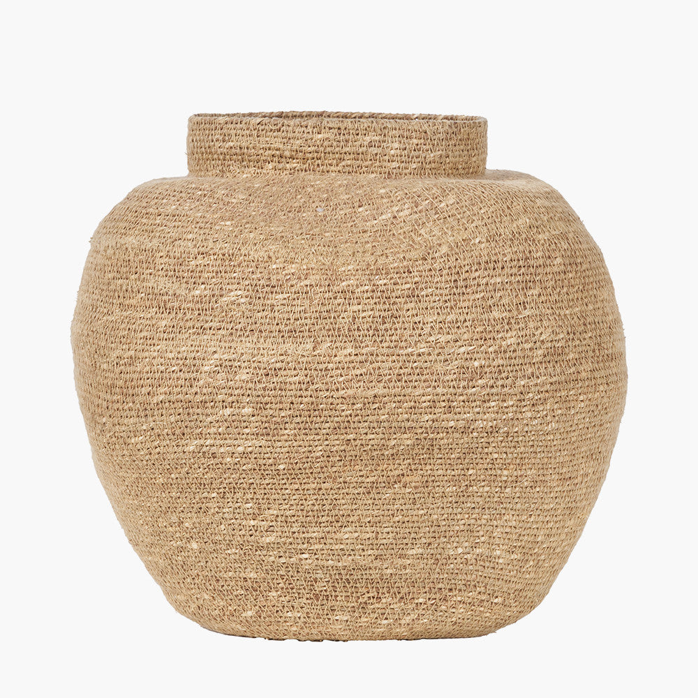Seagrass Natural Urn Shaped Basket - W36xD36xH33cm