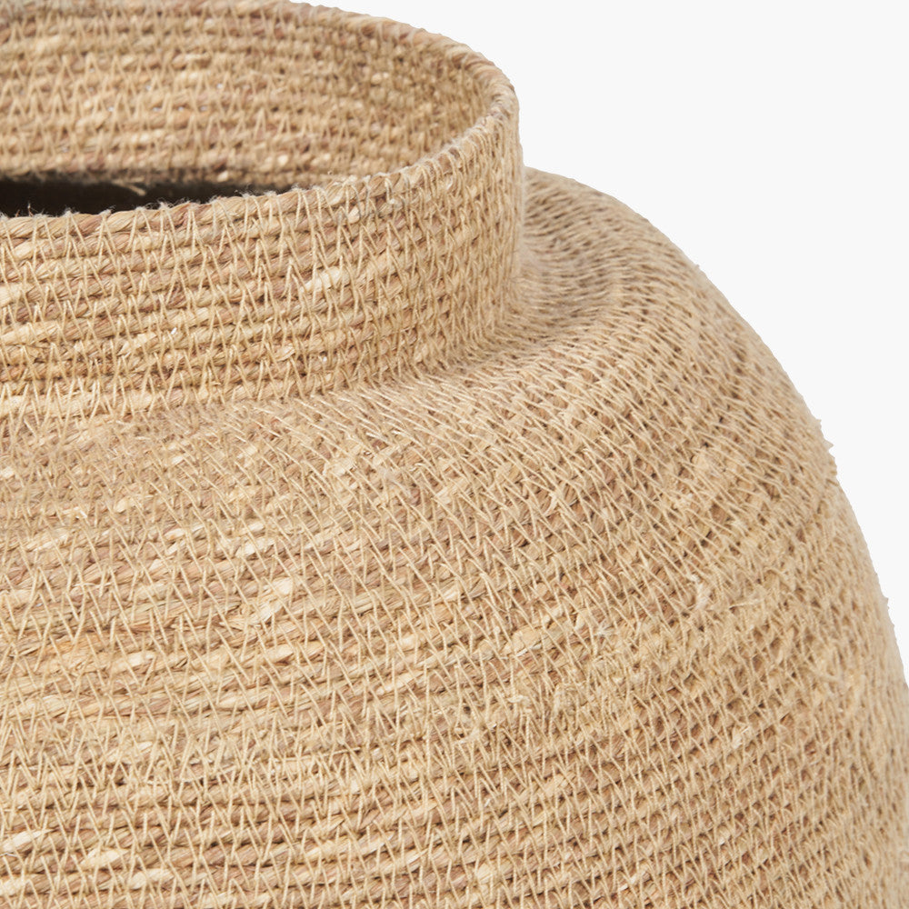 Seagrass Natural Urn Shaped Basket - W36xD36xH33cm