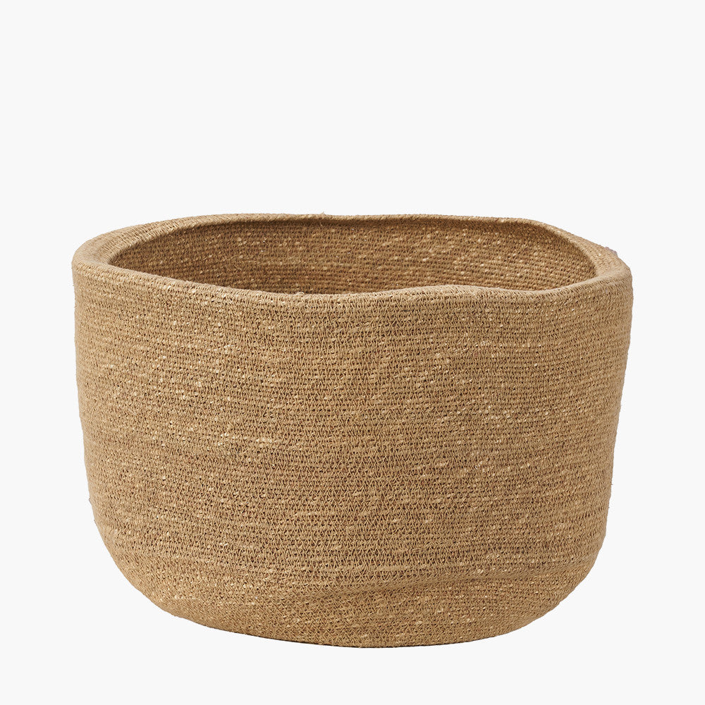 Natural Seagrass Round Basket - W34xD34xH26cm