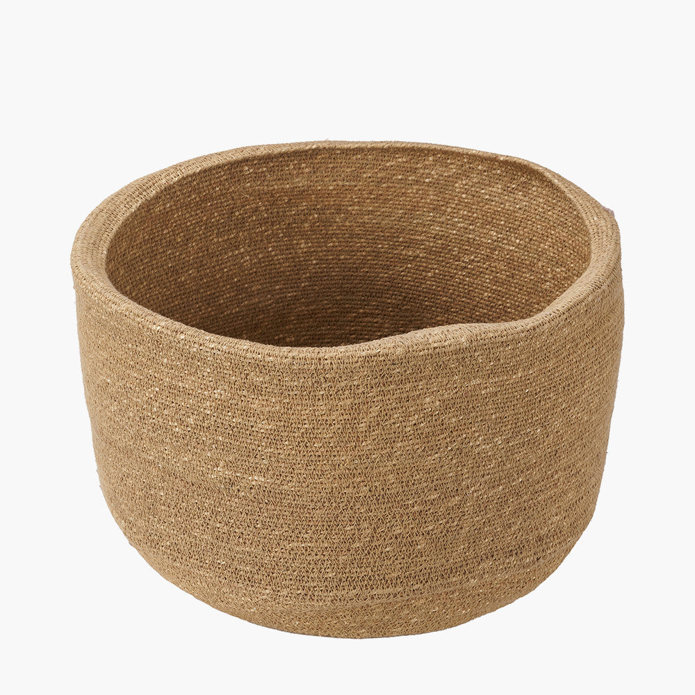 Natural Seagrass Round Basket - W34xD34xH26cm